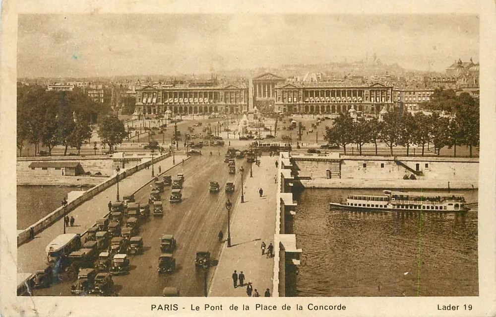 PARIS - O Ponte da Praça da Concórdia — Lader 19 - Frente