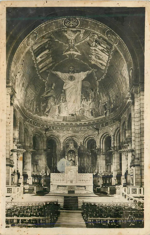 Basilika des Heiligen Herzens — Chor und Mosaik — Verlag A. N. (Nr. 1) - Vorderseite
