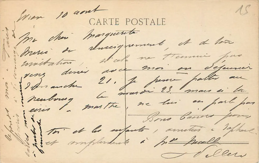Evian-les-Bains — Das Thermalbad und das Casino — Sammlung Source Cachat, Nr. 123 - Rückseite