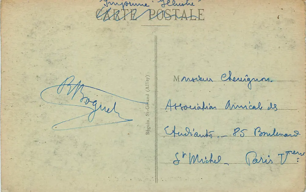 Vichy — Perspektywa Kasyno — Imp. Géleste, nr 1562 - Rewers