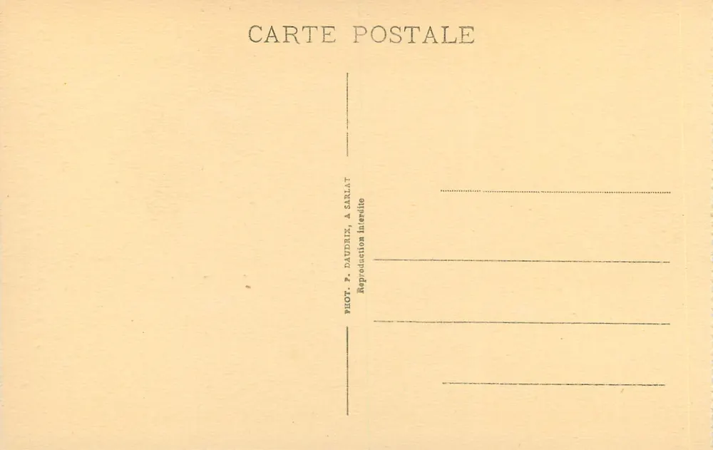 Altes Haus, Place de la Fontaine Sainte-Marie — Sarlat-la-Canéda — P.D.S. La Dordogne Pittoresque - Rückseite