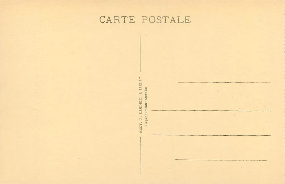 Sarlat — Hôtel de Maleville — P. D. Sa - Verso