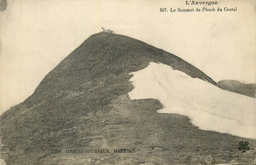 Der Gipfel des Plomb du Cantal — Auvergne — Édit. Jarrige-Journaux, Mauriac - Vorderseite