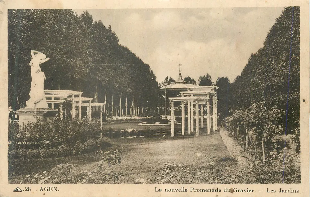 Agen — Die neue Gravier Promenade — Die Gärten - Vorderseite