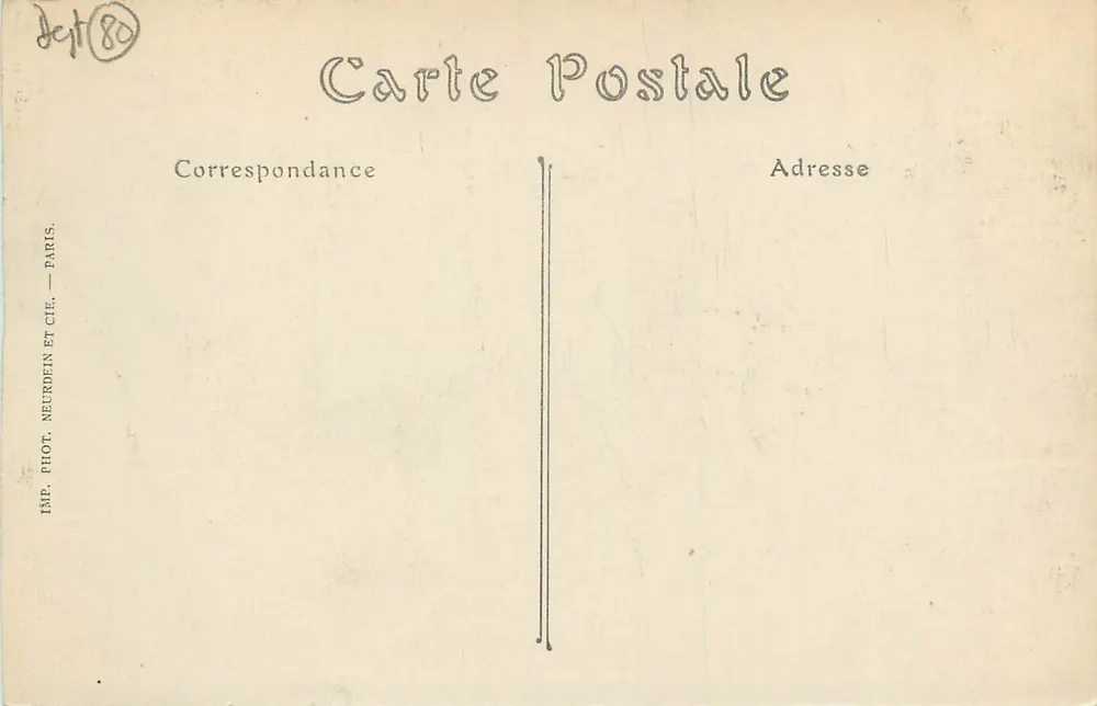 A Digue de MERS sob tempo forte — ND. Fot. — n° 476 - Verso