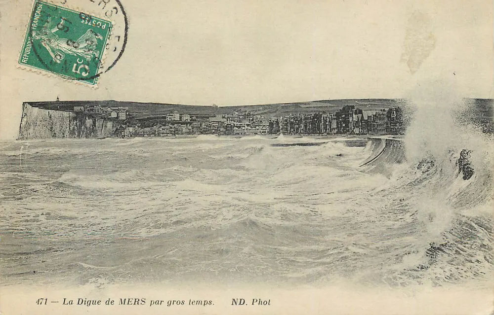 A Digue de MERS em tempo de tempestade — ND. Fotografia — n° 471 - Frente