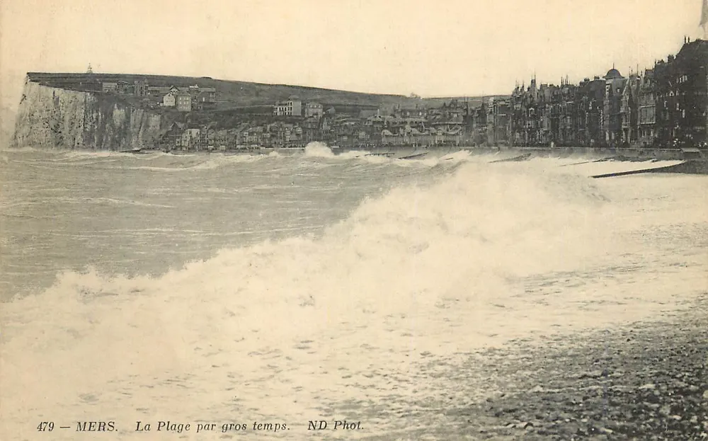 Mers — A Praia em tempo ruim — ND Fot. n° 479 - Frente