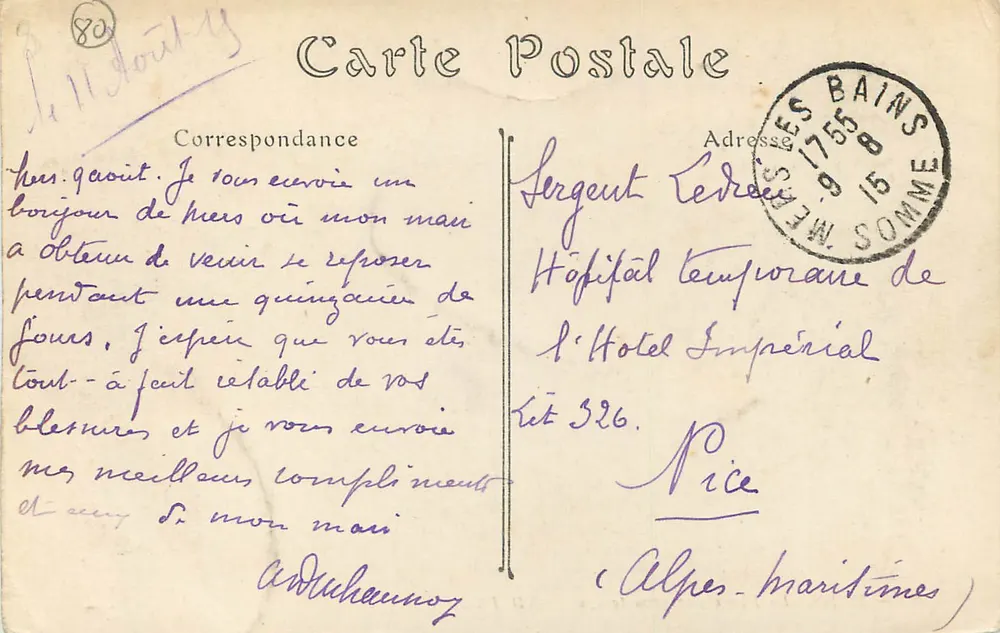 Mers — A Praia em Tempo Ruim — ND. Fot. n° 479 - Verso