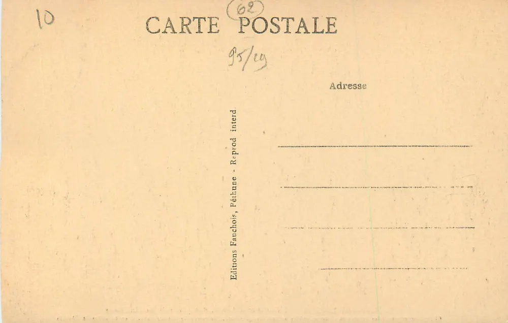 N.-D.-de-Lorette — L'Ossuaire d'Artois, vue générale de l'intérieur — Éditions Fauchoir, Pétiure - Verso