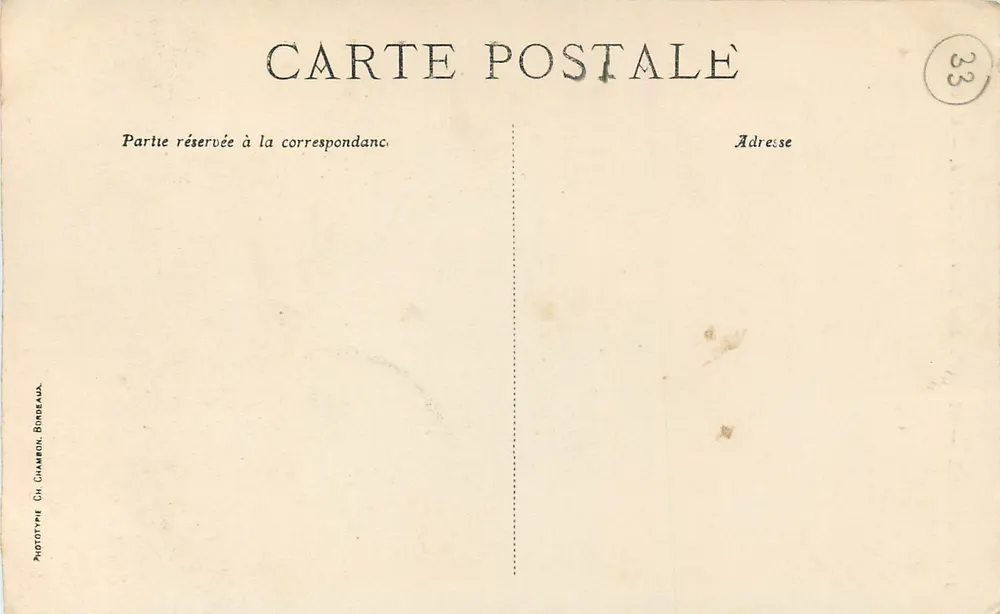 Bordeaux — Gloria Victis und Tour Pey-Berland — C. B. - Rückseite