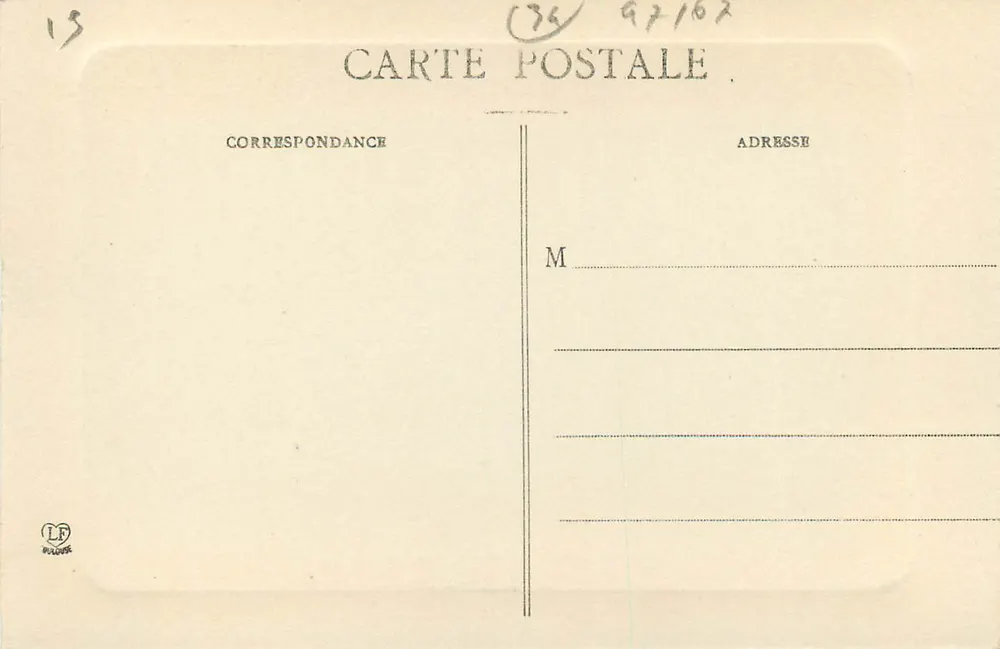 Luchon — Vue générale prise de Cazarilh — Phototypie Labouche Frères, Toulouse, n°12 - Verso