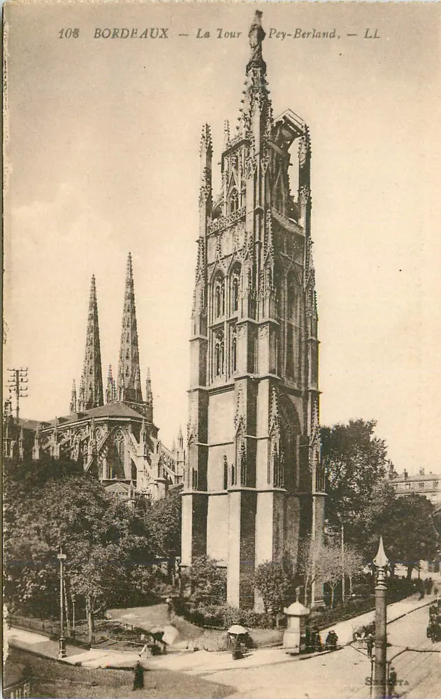 Bordeaux — La Tour Pey-Berland — éditeur L.L. n°108 - Recto