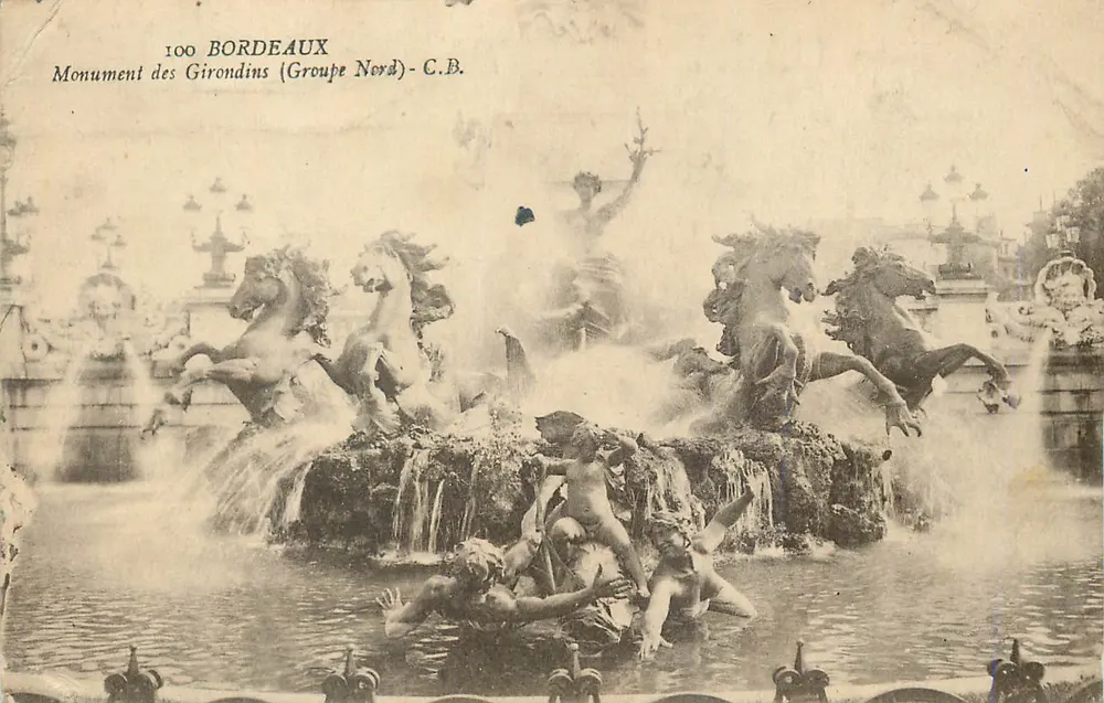Bordeaux — Denkmal der Girondinen (Nordgruppe) — C.B. - Vorderseite