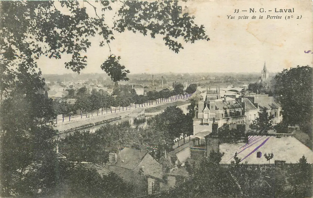 Widok z Laval — widok z Perrine (nr 2) — N.G. - Laval - Awers