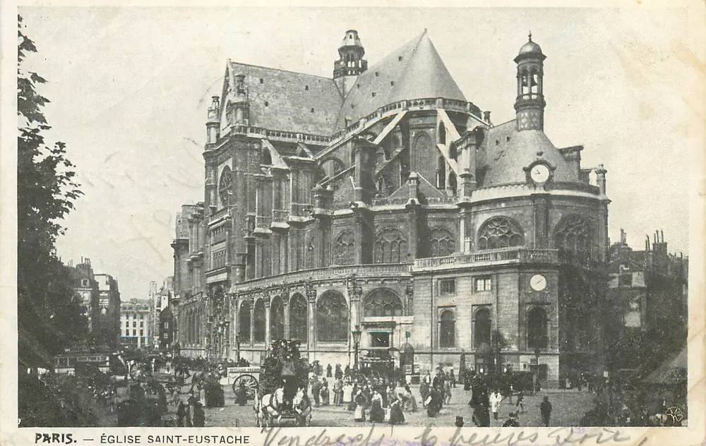 Paris — Igreja de Saint-Eustache — Editor Alexandre Dumas, n° 87 - Frente