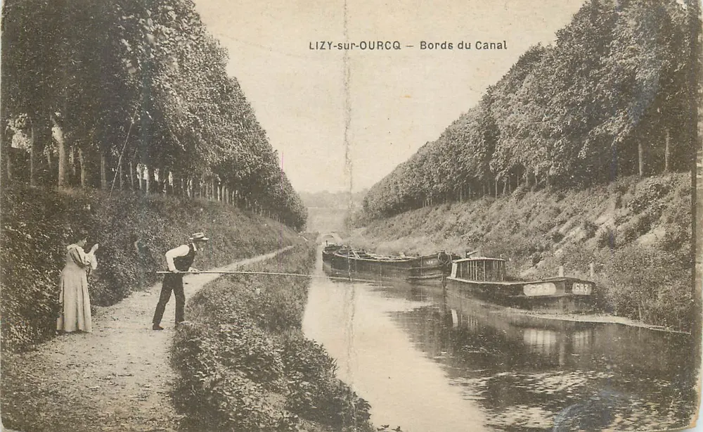 LIZY-sur-OURCQ — Ufer des Kanals - Vorderseite