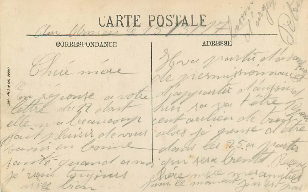 Abbeville — A Igreja de São Vulfrano — I.L. — n°14 - Verso