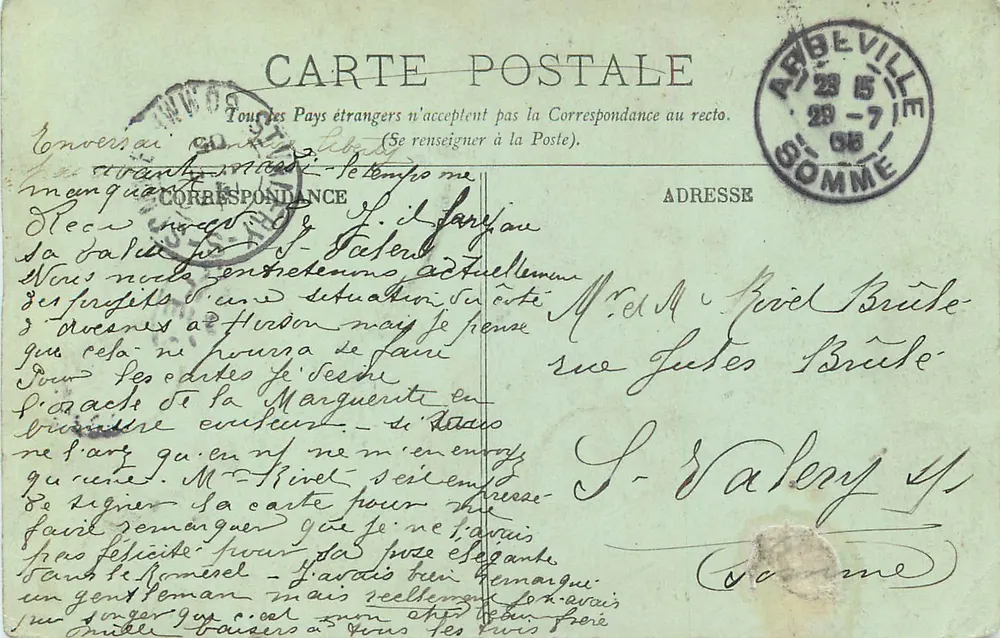 Abbeville — O Museu — LL. - Verso