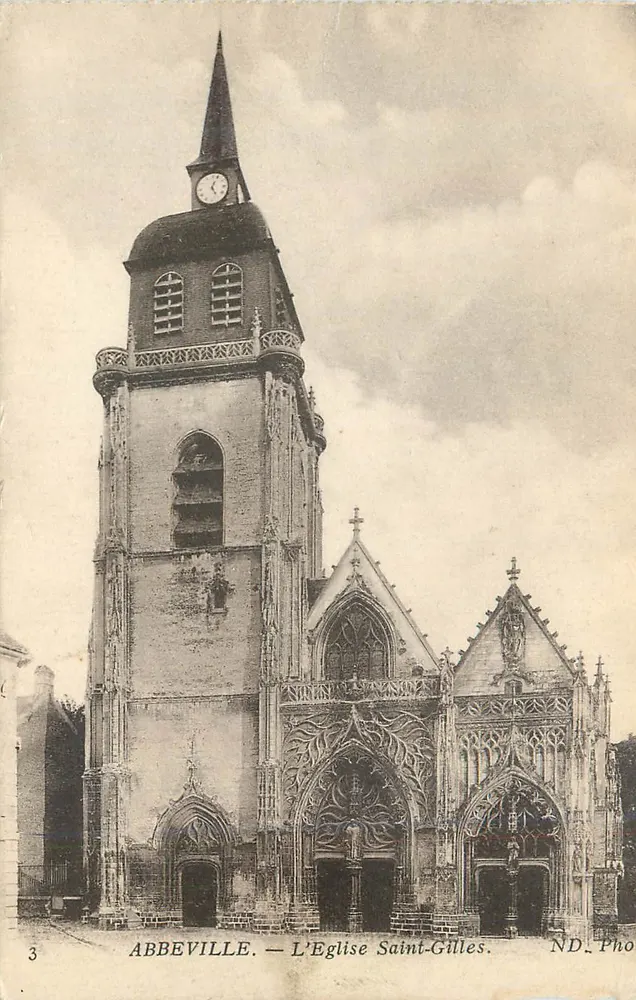 Abbeville — L'Église Saint-Gilles — ND. Photo - Recto