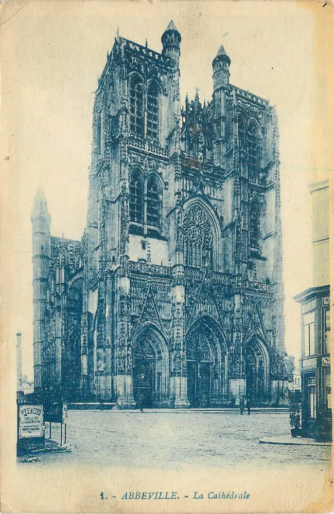 Abbeville — A Catedral — Editor: N. J. Studio, Nantes, n°1 - Frente