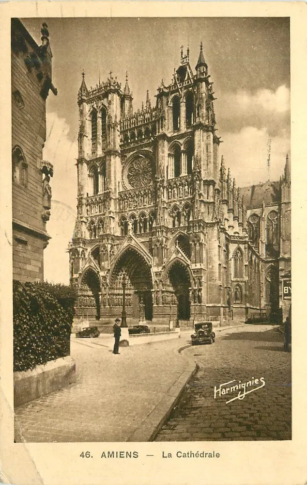 Amiens — A Catedral — Harmignies, n°46 - Frente