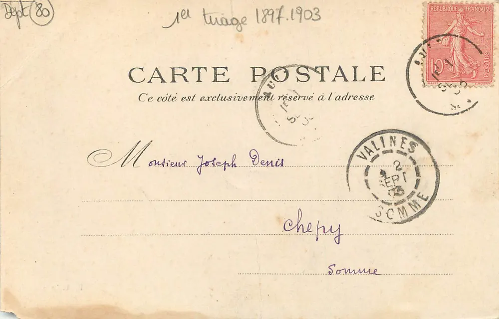 Ault — Le Moulin de Pierre — éditeur A. Fayolle - Verso