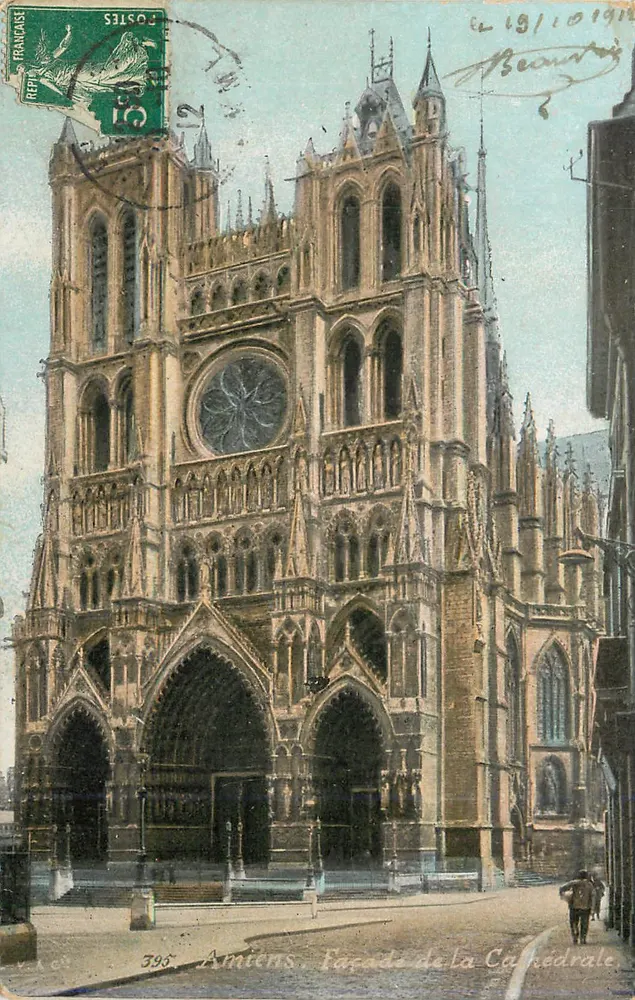Amiens — Fachada da Catedral — L.Y. & Cie n°396 - Frente