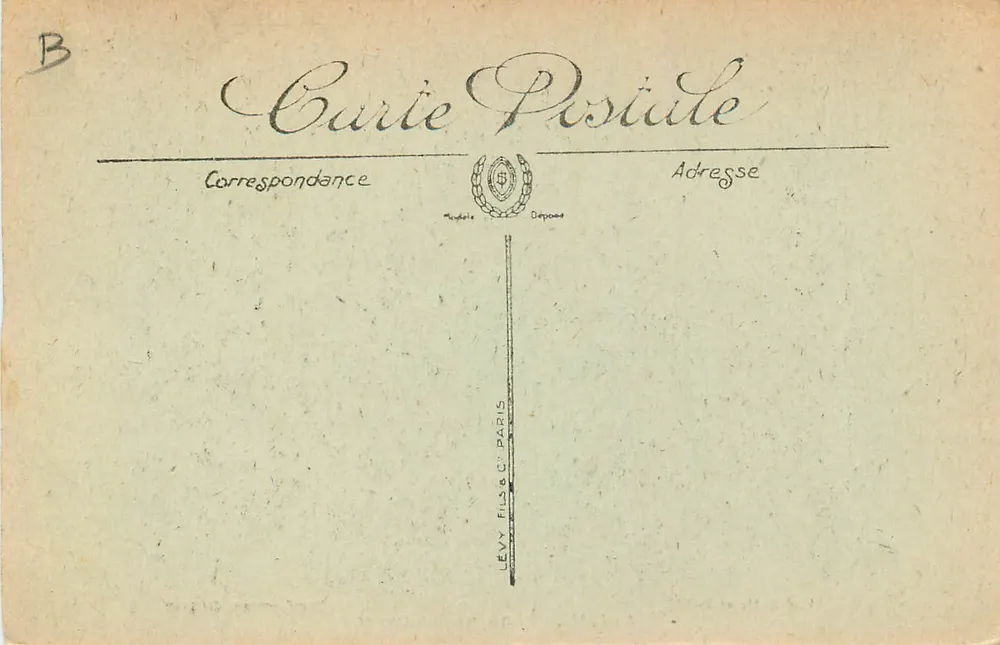 Amiens — Rue de Beauvais — destruição após guerra — Prud'homme, Editor - Verso