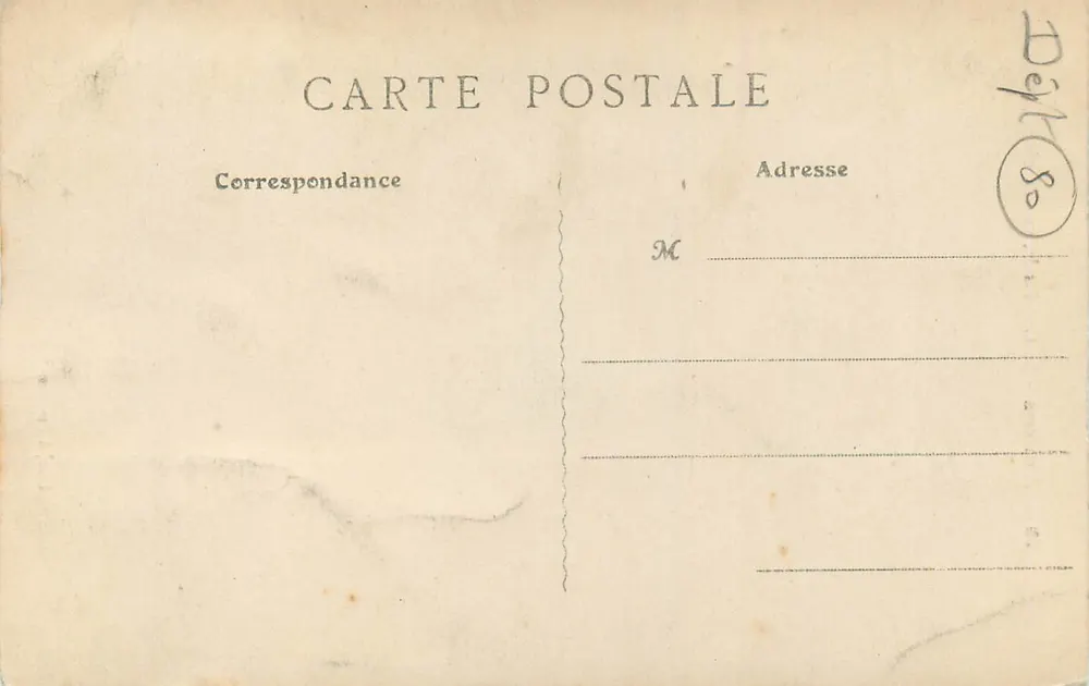 Amiens - A Catedral, vista lateral — Editor Elie, n°39 - Verso