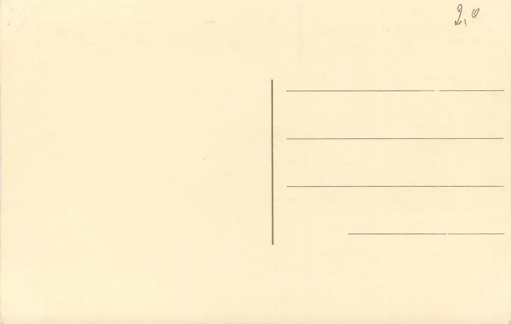 Au Déout — couple devant le rocher — datée Août 1939 - Verso