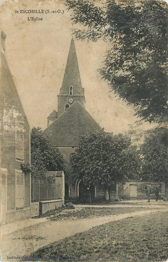 São Escobille (S.-et-O.) — A Igreja — Dolléans e Departamento - Frente
