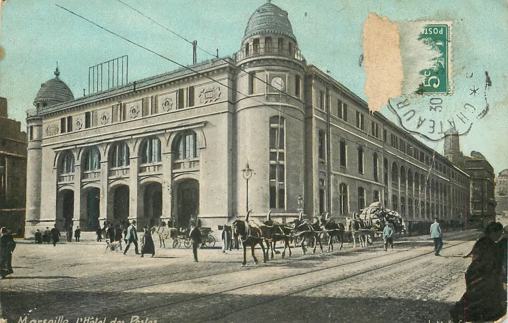 Marselha, o Hotel das Postas — editor AQUA-PHOTO L.V. & Cie, n° 1186 - Frente