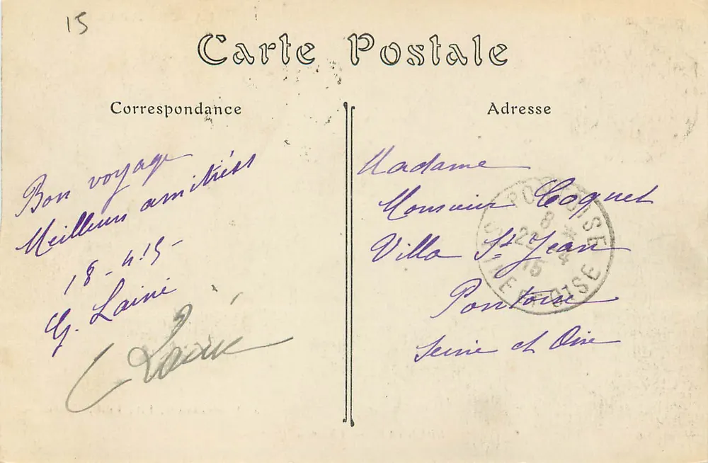 Epernay — Castelo Perrier — J. Bracquemart, Lib. Edit., Epernay - Verso