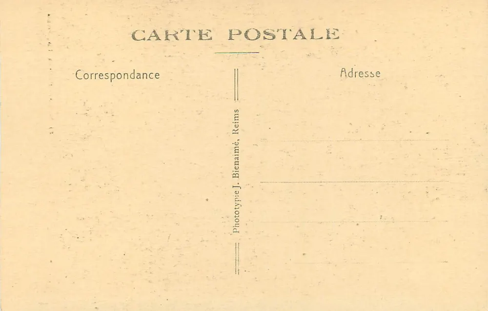 Reims - La Cathédrale — L'Ange au Sourire — Cl. Rothier - Pailloux, lib, Reims - Verso