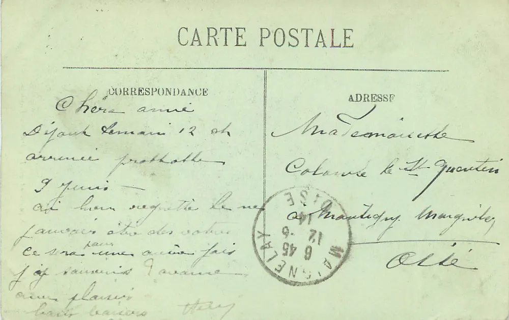 Amiens — Monument das Ilustrações Picardas — LL. - Verso