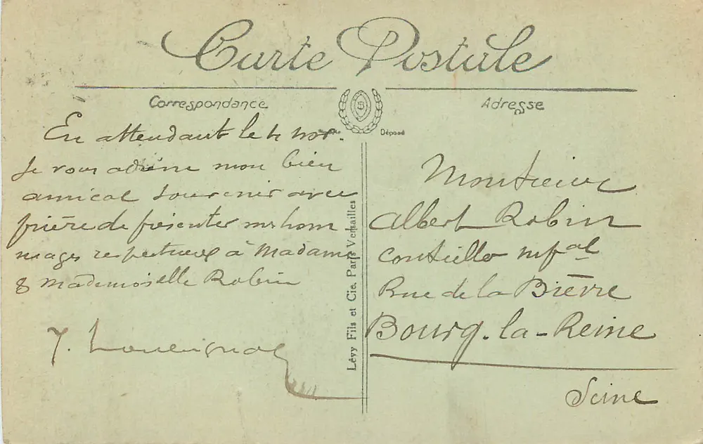 Abbeville — La Plaza del Almirante Saint-Simon — Editor Lévy Fils et Cie, París - Reverso