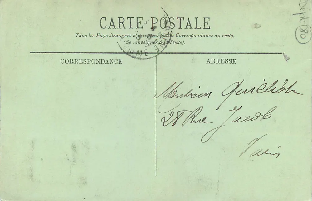 Amiens — La Cathédrale — L'Ange Pleureur — 1 L. - Verso