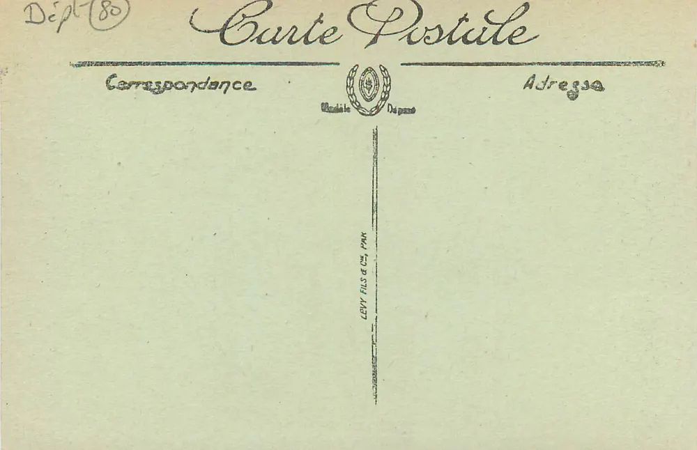 Mers-les-Bains — Vista geral da Praia — ND. - Verso