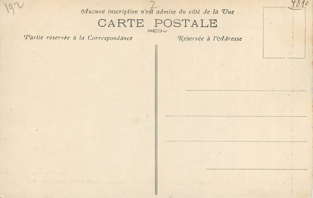 Lourdes (Hautes-Pyrénées) — Monument de la Reconnaissance — Phototype Marcel Delbboy, Bordeaux - Verso