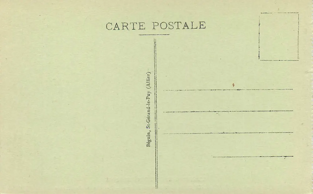 Die pittoreske Auvergne — Mont-Dore — Thermalbad — Verlorene Gegenstände — n° 3219 — Ideal - Rückseite