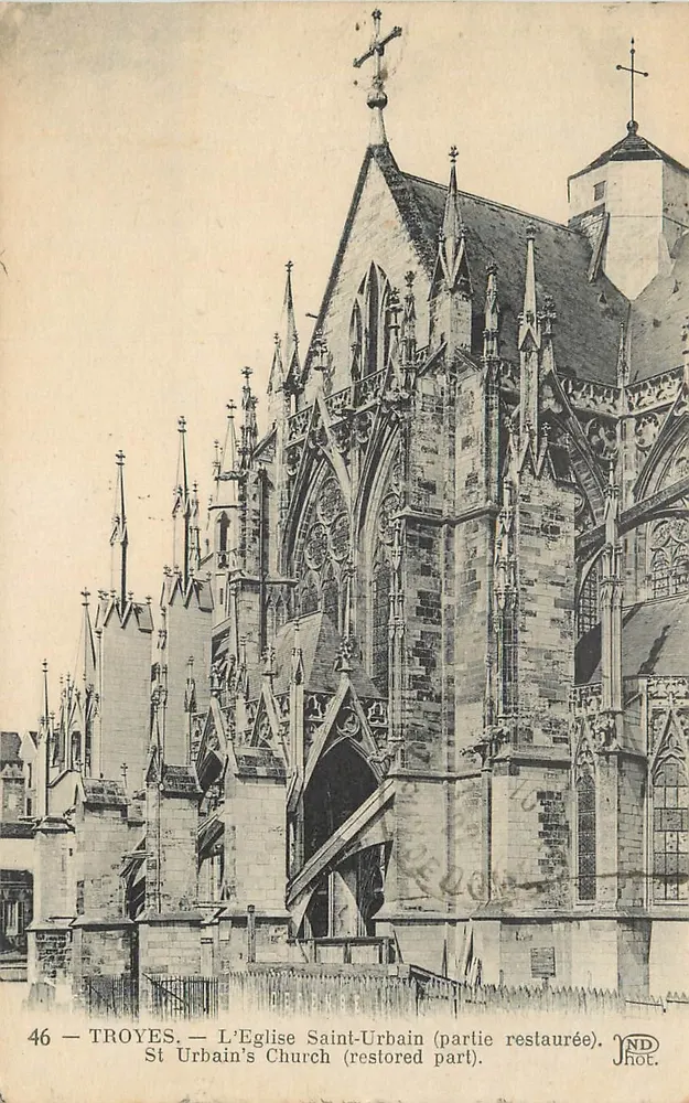 Troyes — L'Église Saint-Urbain (partie restaurée) — ND Phot. n°46 - Recto