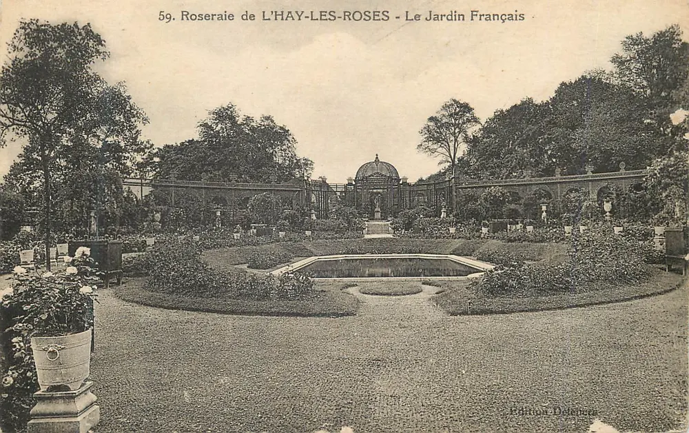 Roserai de L'HAY-LES-ROSES - Der französische Garten - Edition Driencourt - Vorderseite