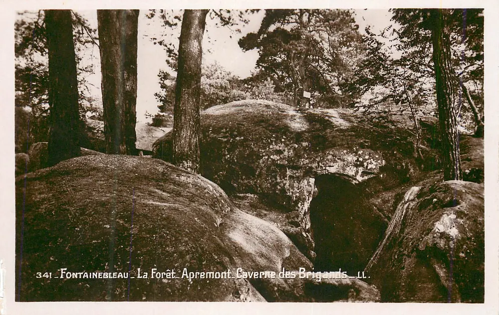Fontainebleau - Die Forêt d'Aprémont - Höhle der Briganten — LL. n°341 - Vorderseite