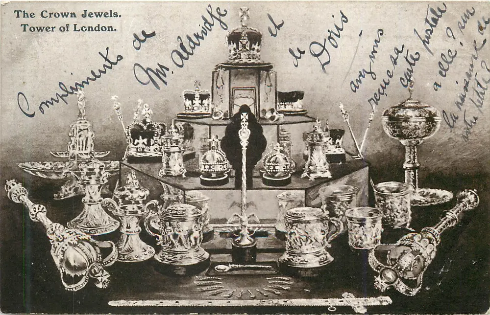Die Kronjuwelen — Tower of London — British Printing - Vorderseite