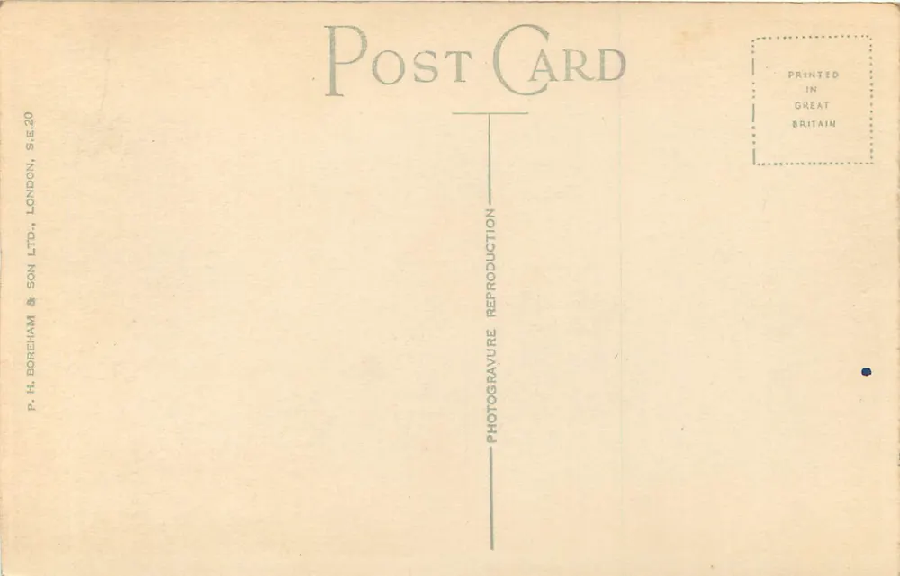 LONDRES — PALÁCIO DE ST. JAMES — P.H. BOREHAM & SON LTD. - Verso