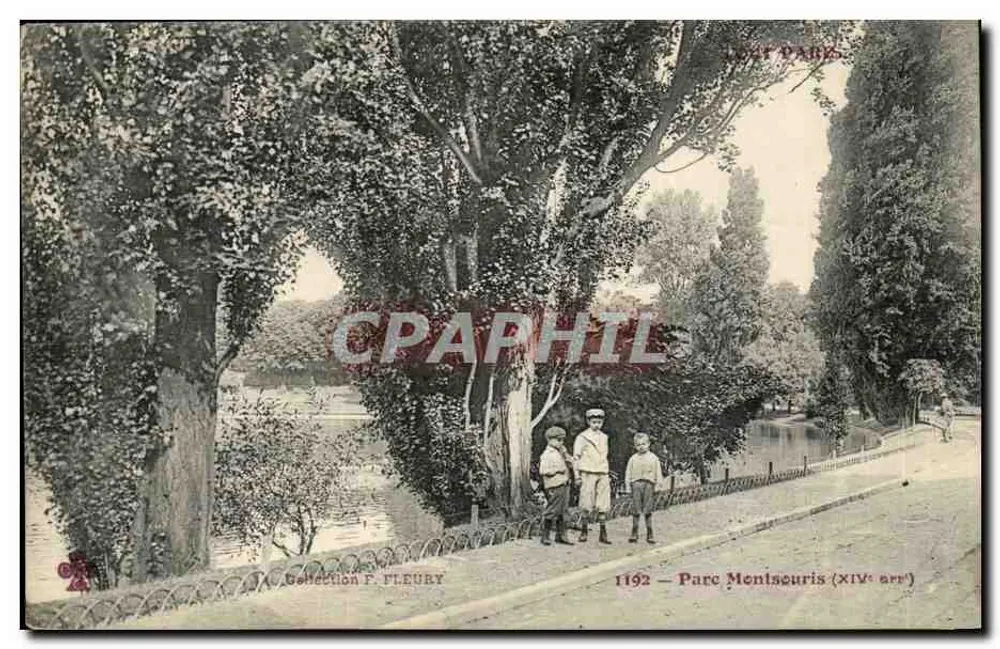 Parc Monceau — XIVe arrondissement — Collection F. Pleury n°1192 - Recto