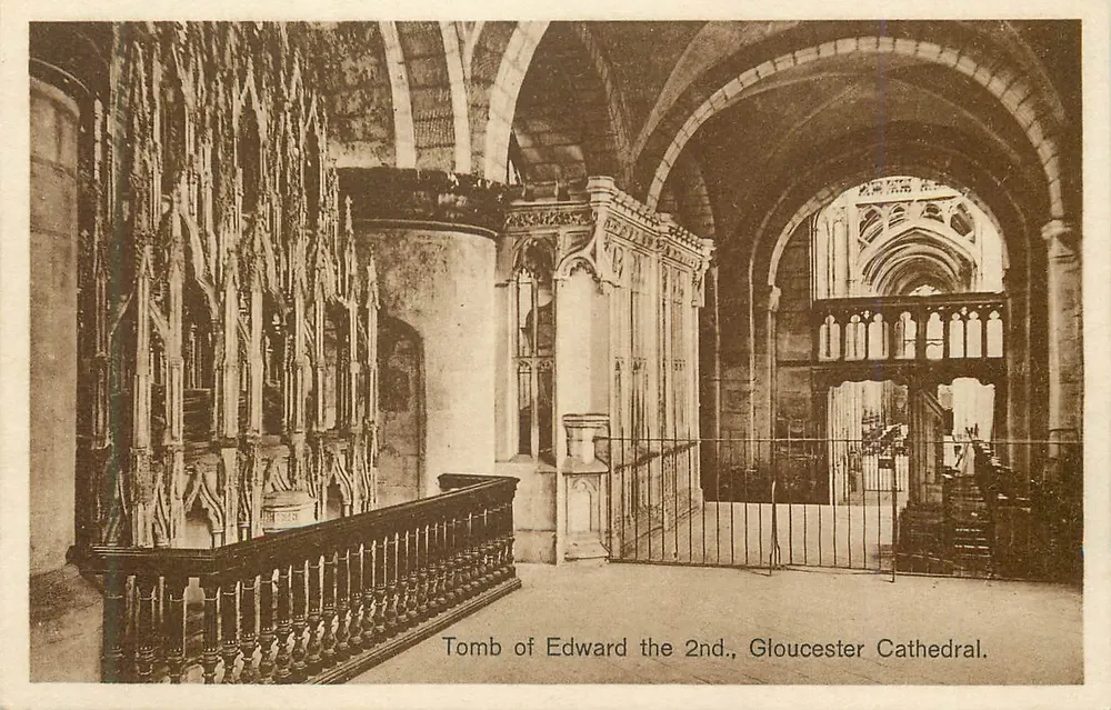 Tombe d'Édouard II — Gloucester Cathedral — Carte postale - Recto