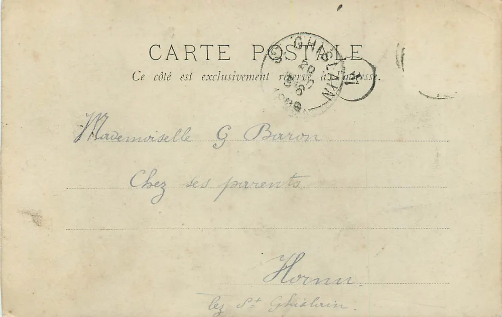 Salle du Trône — Fontainebleau — éditeur non identifié - Verso