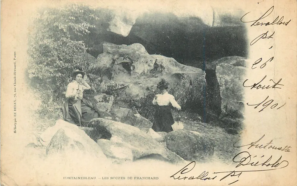 Fontainebleau — Les Roches de Franchard — Héloïtype Le Diley, Paris - Vorderseite