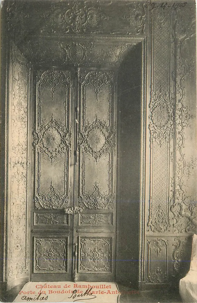 Schloss Rambouillet — Tor zur Boudoir von Marie-Antoinette — Amities, Berthe - Vorderseite